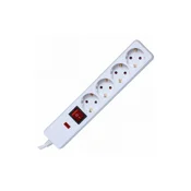 home Produžni kabel sa zaštitom, 4 utičnica, 1.5mm2, 1.5 met, - NVT 04K/WH