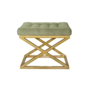 Atelier del Sofa Tabure 50x42x40cm, Zlatno-Zeleno