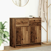 Komoda s ladicama staro drvo 80x34x76 cm konstruirano drvo