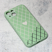 Ovitek Diamond Heart za Apple iPhone 13, Teracell, zelena