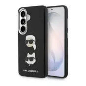 Maska Karl Lagerfeld Saffiano Double Heads Metal za Samsung S26/ S941B crna