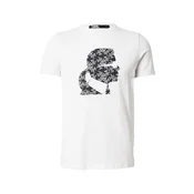 Karl Lagerfeld Majica siva/črna/bela