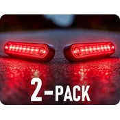 KAMAR Stranska LED luč, 0,8W, 8x LED, 12/24V, rdeča/2-PACK! [L1314]