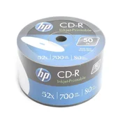 HP HP CD-R 700MB 52X FF BEL BRIZGALNI TISKALNIK SP*50 14223/69301
