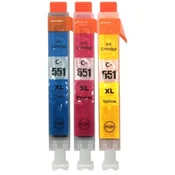 kartuša Canon CLI-551 XL, CMY, 3-pack, multipack, alternativni