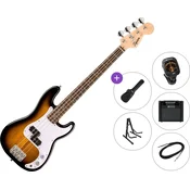 Fender Squier Mini Precision Bass LRL Premium SET 2-Color Sunburst Električna bas kitara