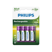 Philips R6B4A210/10 - 4 kom Polnilna baterija AA MULTILIFE NiMH/1,2V/2100 mAh