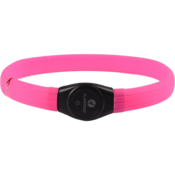 LED svetleča ovratnica za pse jumbo pink 35-64cm/7mm Flamingo - Imenski obeski in lučke - Ovratnice in oprsnice