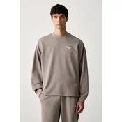 Puma pulover moški z bombažem Essentials Elevated
