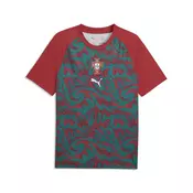 PUMA Portugal Warmup Jersey Men, Football, Club Red/Green Lagoon, XS