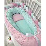 Bubamara037 Gnezdo za bebe, Roze-menta