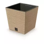 Prosperplast Cvetlični lonček Prosperplast FURU Square Low Eco Wood 30 cm, naturo rjav, 19 l