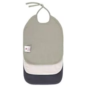 Podbradnjaci za bebe Lassig - Medium, 3 komada, Olive/Milky/Navy