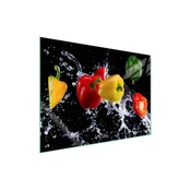 shumee Steklena zaščita za kuhalno ploščo 70x52 Paprika