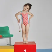 Adoreswim Jednodelni kupaci kostim za devojcice, Roze