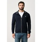 U.S. Polo Assn.  jopica moška z bombažem Luxe DHM Zip Through Funnel