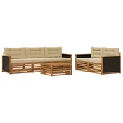 Set vanjskih sofa 6 pcs Prirodna i bež