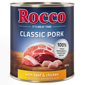 Rocco Classic Pork 6 x 800 g Svinjina z govedino in piščancem