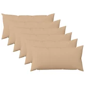 vidaXL Prevleka za blazino 6 kos HEERLEN Krem 40 x 80 cm Blago