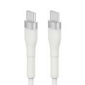USB-C v USB-C polnilni in podatkovni kabel Ringke Pastel 60W - 2 m - bel