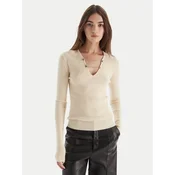 Patrizia Pepe Pulover 2K0331/K7S0-ecW405 Écru Regular Fit