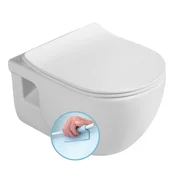 Stenski WC BRILLA, brez oboda, 36,5x53 cm, bel - Bela - 35,5x53 cm - Sapho - 24 - Keramika - Classic - 355 - 530 - 14