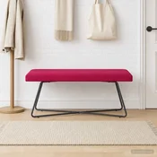 klop Vinorodna rdeča 110 x 40 x 45 cm Žamet