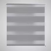 VIDAXL črtasti zebra rolo 90x150cm, siva