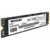 PATRIOT P320 128 GB SSD / Notranji / M.2 PCIe Gen3 x4 NVMe 1.3 / 2280