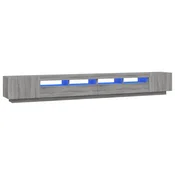 Vidaxl Komplet TV omaric LED 3-delni siva sonoma inženirski les