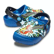 Crocs Kids Fun Lab Guitar Lights Clog Blue Jean 24-25