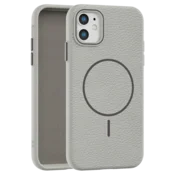 Leather Grip MagSafe maska za iPhone 11 - Siva