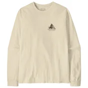 Patagonia L/S Chouinard Crest Responsibili-Tee majica, birch white (M)