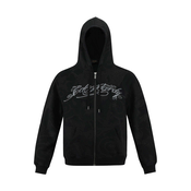 Ed Hardy Jopa na zadrgo Drag Shadow siva/črna