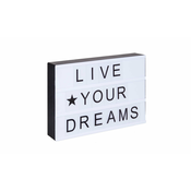 Dekoracija Light box, Live you dreams