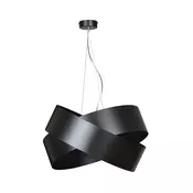 Luster na sajli VIENO 3xE27/15W/230V crni