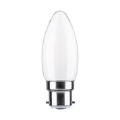 Paulmann LED sveča B22d 4,7W 2.700K opal z možnostjo zatemnitve
