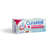 Curazink Immunplus pastile z okusom jagode s sladili, 20 pastile