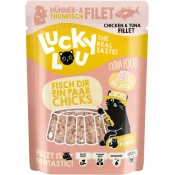 Lucky Lou Extra Food Pouch - Tuna in piščanec v želeju - 70 g