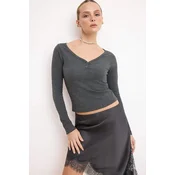 Trendyol Milla Ženska bluza, Siva