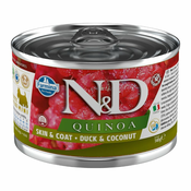 N&D DOG QUINOA Adult raca in kokos Mini 140g