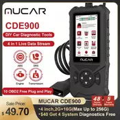 MUCAR CDE900 OBD2 Car Diagnostic Tool Engine TCM ABS SRS System Auto Car Code Reader for Mechanics Scanner Lifetime Free Upgrade