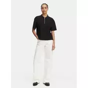 Calvin Klein Jeans Traperice LV047F733G Krem Wide Leg