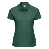 Polycotton Womens Green Polo Shirt Russell