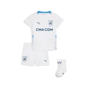 Puma Olympique de Marseille 24/25 Home Babykit Toddler, White, Size 12-18M, Clothing