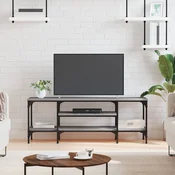 Vidaxl vidaXL TV stojalo, sivo, hrast sonoma, 121x35x45 cm