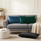 Vidaxl Dekorativna blazina 12 kos HEERLEN Temno zelena 40 x 80 cm