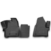 Rubber car mats Ford Transit / Tourneo Custom 2012-2018 (front, 2 seats, manual)