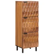 Highboard Finš acacije smeda 40 x 33 x 110 cm Cvrsto drvo manga