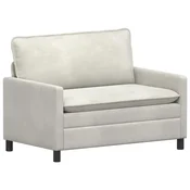 Vidaxl Kavč Krem 126 x 81 x 87,5 cm Žamet